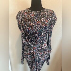 ISABEL MARANT Floral Long Sleeve Dress SIZE 40